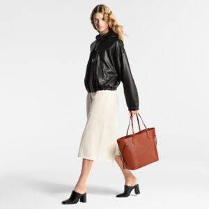 Alternative view of Louis Vuitton Neverfull MM Tote Bag 12.2in/ 31cm Kenyan Fauve Gold Hardware For Women M12467