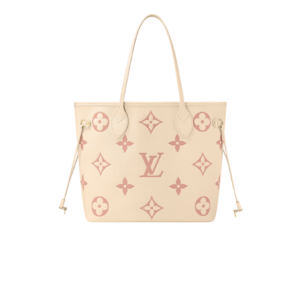 Louis Vuitton Neverfull MM Tote Bag 12.2in/ 31cm Creme Gold Hardware For Women M21579