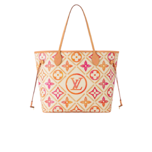 Louis Vuitton Neverfull MM Tote Bag 12.2in/ 31cm Beige Gold Hardware For Women M25317
