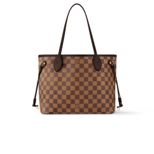 Louis Vuitton Neverfull PM Tote Bag 11.4in/ 29cm Red Damier Ebene Gold Hardware For Women N40600
