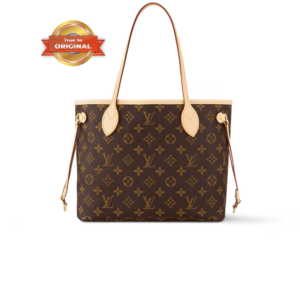 Louis Vuitton Neverfull PM Tote Bag 11.4in/ 29cm Beige Monogram Gold Hardware For Women M46979