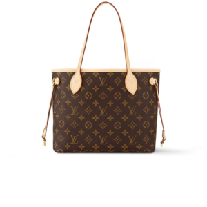 Louis Vuitton Neverfull PM Tote Bag 11.4in/ 29cm Beige Monogram Gold Hardware For Women M46979