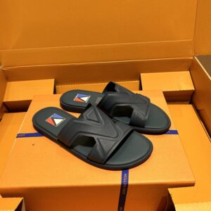 Alternative view of Louis Vuitton Oasis Mule Gray Blue For Men