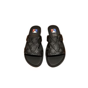 Louis Vuitton Oasis Mule Monogram Black For Men