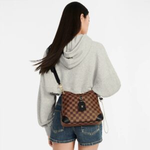 Alternative view of Louis Vuitton Odéon PM Bag Damier Ebene Brown For Women 10.2in/26cm N50064