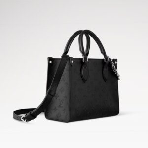 Alternative view of Louis Vuitton OnTheGo PM Tote Bag 9.8in/ 25cm Black Silver Hardware For Women M14576