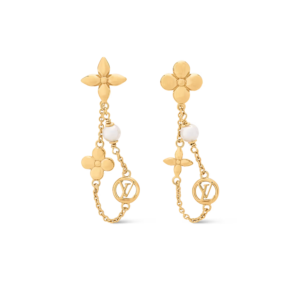 Louis Vuitton Pearl Constellations Earrings White Gold Hardware For Women M03530