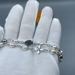 Alternative view of Louis Vuitton Pearls Necklace Silver For Men 43cm/17in