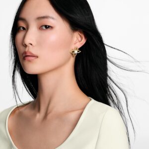 Alternative view of Louis Vuitton Pearly Flower Stud Earrings White Gold Hardware For Women M03531