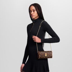 Alternative view of Louis Vuitton Pochette Camille Shoulder Bag 8.1in/ 20.5cm Brown Monogram Canvas Gold Hardware For Women M13566