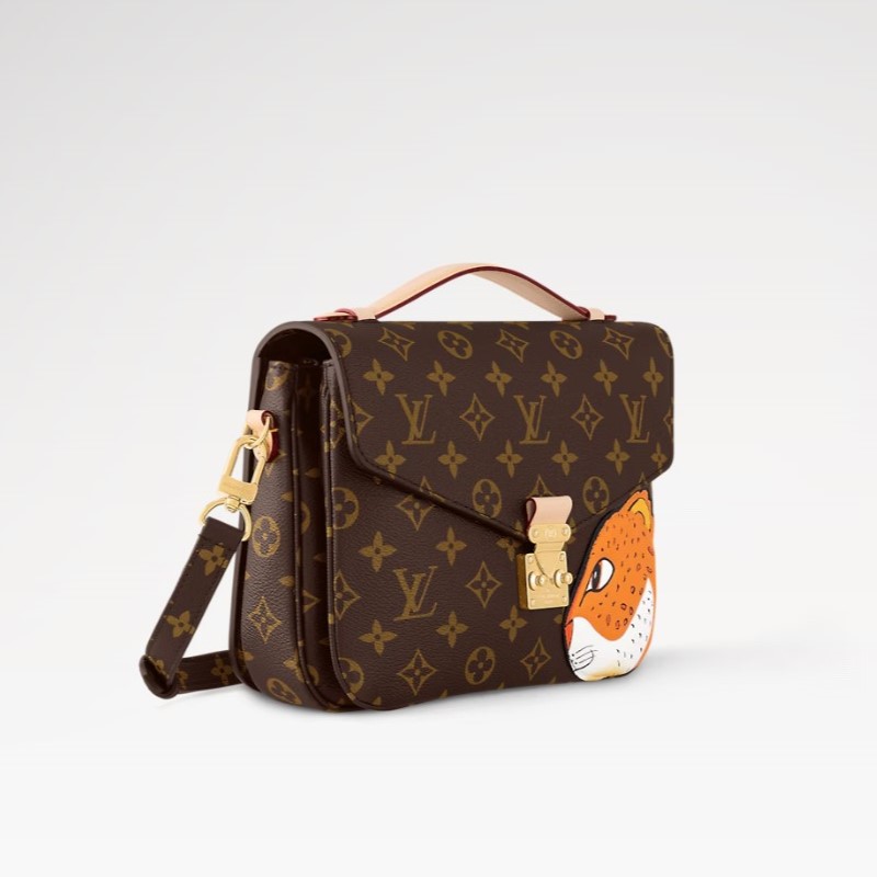 Louis Vuitton Pochette Metis Shoulder Bag 9.8inch/ 25cm Brown Gold Hardware For Women M47203 - Image 3