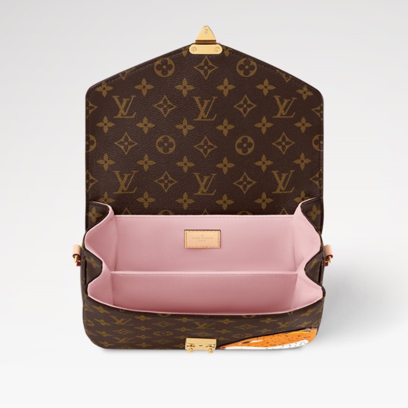 Louis Vuitton Pochette Metis Shoulder Bag 9.8inch/ 25cm Brown Gold Hardware For Women M47203 - Image 4