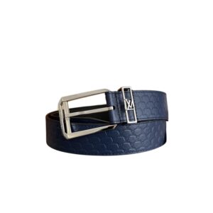 Louis Vuitton Reversible Blason 35mm Belt Navy Blue & Black