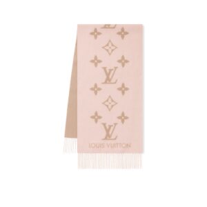 Louis Vuitton Reykjavik Scarf Beige Rose For Women 74.8in/190cm M78908