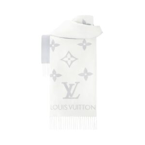 Alternative view of Louis Vuitton Reykjavik Scarf Light Grey For Women 74.8in/190cm M90838