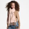 Louis Vuitton Reykjavik Scarf Beige Rose For Women 74.8in/190cm M78908 - Image 3