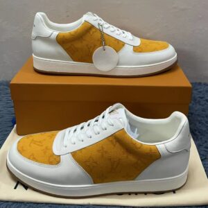 Alternative view of Louis Vuitton Rivoli Sneaker Monogram Metallic Canvas Yellow/White For Men LV
