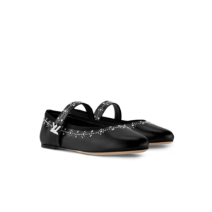 Louis Vuitton Romy Flat Ballerina Black For Women 1AIBWJ