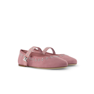 Louis Vuitton Romy Flat Ballerina Vintage Pink For Women 1AICXP