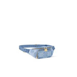 Alternative view of Louis Vuitton Rush Bumbag 11.8in/ 30cm Blue Denim Gold Hardware For Men N00205