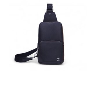 Louis Vuitton Avenue Sling Bag Taiga Black For Men, Men's Bags, Messenger And Crossbody Bags 12.2in/31cm LV M30443