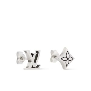 Alternative view of Louis Vuitton Sailor Earrings Silver-Toned - M02749