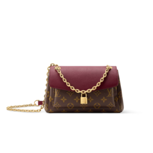 Louis Vuitton Saint Germain BB Shoulder Bag 9.4in/ 24cm Monogram Wine Gold Hardware For Women M27067
