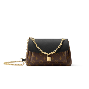 Louis Vuitton Saint Germain BB Shoulder Bag 9.4in/ 24cm Monogram/ Black Gold Hardware For Women M26398