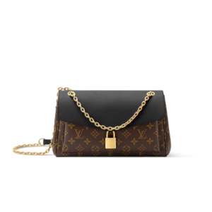Louis Vuitton Saint Germain PM Shoulder Bag 11.8in/ 30cm Monogram/ Black Gold Hardware For Women M26285