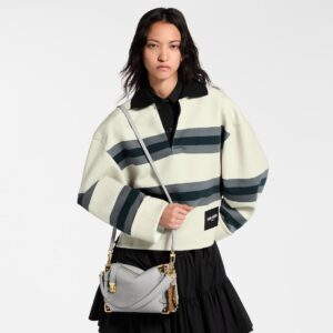 Alternative view of Louis Vuitton Side Trunk MM Shoulder Bag 9.3in/ 23.5cm Cloud Gray Gold Hardware For Women M25602