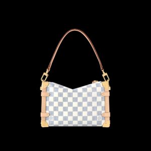 Alternative view of Louis Vuitton Side Trunk MM Shoulder Bag 9.3in/ 23.5cm Blue Gold Hardware For Women N40712