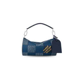 Louis Vuitton Soft Polochon PM Bag Blue For Men N40695 10.2in/25.9cm