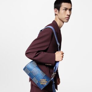 Alternative view of Louis Vuitton Soft Polochon PM Bag Blue For Men N40695 10.2in/25.9cm