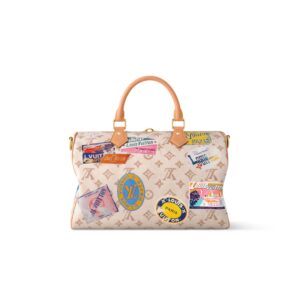 Alternative view of Louis Vuitton Speedy Soft 30 Top Handle Bag 11.8in/ 30cm Monogram Dune Gold Hardware For Women M14587