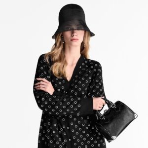Alternative view of Louis Vuitton Speedy Trunk 20 Top Handle Bag 8.1in/ 20.5cm Black Silver Hardware For Women M14575