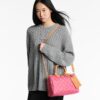 Louis Vuitton Speedy Bandouliere 25 Top Handle Bag 9.8in/ 25cm Monogram Origine Rose Ruban Gold Hardware For Women M27528 - Image 3
