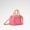 Louis Vuitton Speedy Bandouliere 25 Top Handle Bag 9.8in/ 25cm Monogram Origine Rose Ruban Gold Hardware For Women M27528 - Image 4