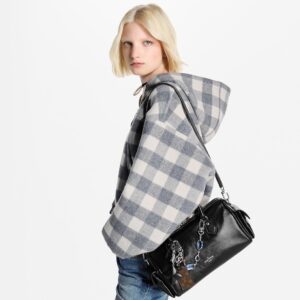 Alternative view of Louis Vuitton Speedy Cargo Vibe Top Handle Bag 11in/ 28cm Black Silver Hardware For Women M12934