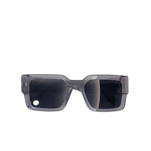 Alternative view of Louis Vuitton Square Millionaires Sunglasses Grey With Silver Logo LV