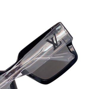 Alternative view of Louis Vuitton Square Millionaires Sunglasses Glossy Black With Grey Rims