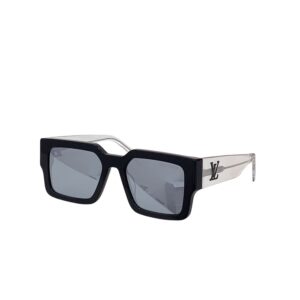 Louis Vuitton Square Millionaires Sunglasses Glossy Black With Grey Rims