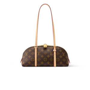 Louis Vuitton Squire East West Shoulder Bag 11.4in/ 29cm Monogram Gold Hardware For Women M28953