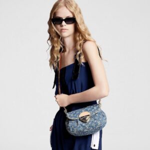 Alternative view of Louis Vuitton Sunset Shoulder Bag 10.6in/ 27cm Blue Denim Gold Hardware For Women M46829