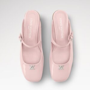 Alternative view of Louis Vuitton Swing Open Back Ballerinas Rose Antique Pink For Women 1AJNRM