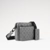 Louis Vuitton Trio Messenger Monogram Shadow By Virgil Abloh’s Grey For Men, Men's Bags, Shoulder And Crossbody Bags 9.8in/ 25cm LV - Image 4