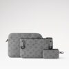 Louis Vuitton Trio Messenger Monogram Shadow By Virgil Abloh’s Grey For Men, Men's Bags, Shoulder And Crossbody Bags 9.8in/ 25cm LV - Image 6