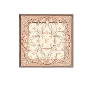 Louis Vuitton Ultimate Monogram Square 90 Scarf Dune For Women 35.4in/90cm M79587