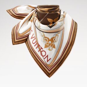 Alternative view of Louis Vuitton Ultimate Monogram Square 90 Scarf Brown For Women 35.4in/90cm M77639