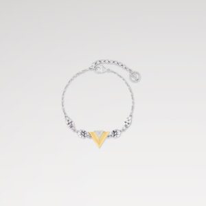 Alternative view of Louis Vuitton V For Vuitton Bracelet Gold/Silver Color For Women M1309A