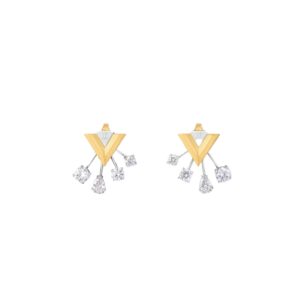 Louis Vuitton V for Vuitton Earrings Golden For Women M02260